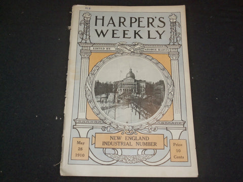 1910 MAY 28 HARPER'S WEEKLY MAGAZINE - NEW ENGLAND INDUSTRIAL NUMBER - ST 6370