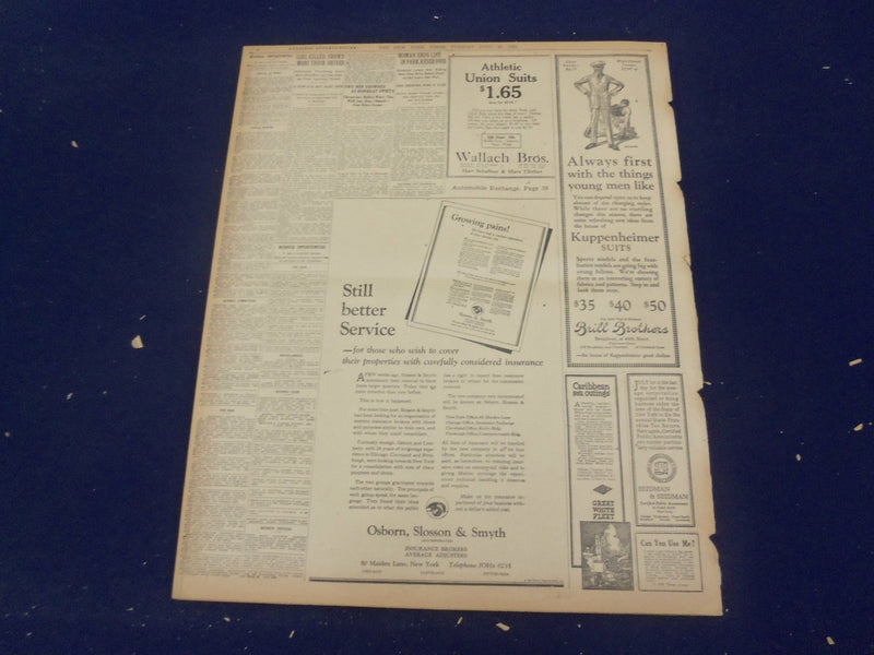1922 JUNE 20 NEW YORK TIMES - MAROONED A YEAR IN THE ANTARTIC - NT 8413