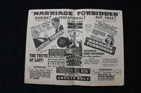 1937 MARRIAGE FORBIDDEN MOVIE PROGRAM - STRAND THEATRE - HUDSON, NY - K 1853