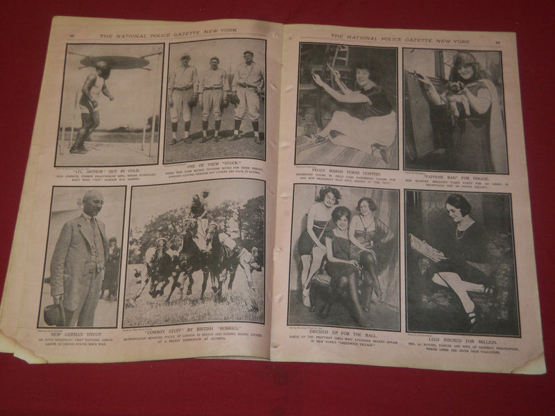 1922 JULY 29 THE NATIONAL POLICE GAZETTE MAGAZINE - JACK JOHNSON - B 5753