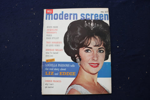 1964 FEBRUARY MODERN SCREEN MAGAZINE - ELIZABETH TAYLOR COVER - E 17419