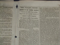 1855 MARCH 2 NEW YORK TRIBUNE NEWSPAPER - PANAMA RAILROAD OPENED - NP 5040
