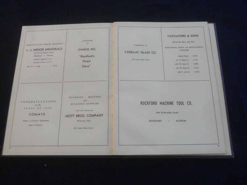 1950 FOLLE LEGE ST. THOMAS HIGH SCHOOL YEARBOOK - ROCKFORD, ILLINOIS - YB 2731