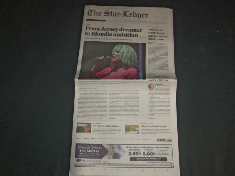 2019 OCTOBER 1 THE STAR-LEDGER NEWSPAPER - DEBBIE HARRY ROCK N' ROLL MEMOIR BOOK
