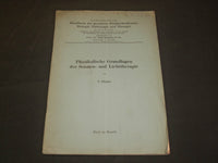 1927 PHYSIKALISCHE GRUNDLAGEN DER SONNEN LICHTTHERAPIE BOOK BY C. DORNO - J 5930
