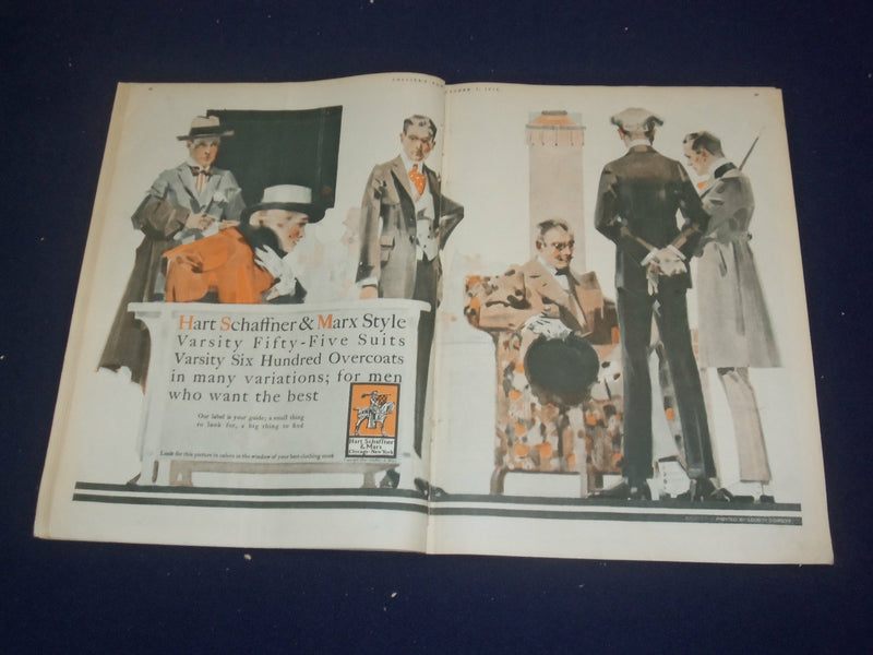 1916 OCTOBER 7 COLLIER'S MAGAZINE -WOODROW WILSON - RAY STANNARD BAKER - ST 6787