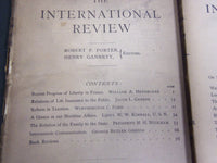 1882-1883 THE INTERNATIONAL REVIEW MAGAZINE LOT OF 8 - GREAT ARTICLES - WR 867
