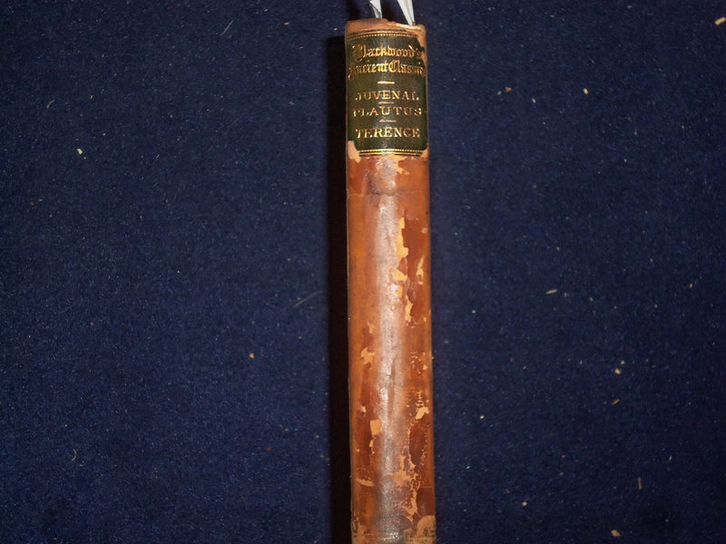 1872-73 JUVENAL-PLAUTIS HARDCOVER BOOK BY L. COLLINS & W. WALFORD - KD 9125
