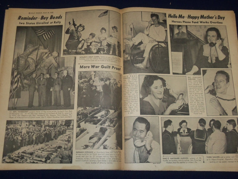 1945 MAY 13 NEW YORK SUNDAY MIRROR - REVEAL BIGGEST OPA POINT PLOT - NP 1796