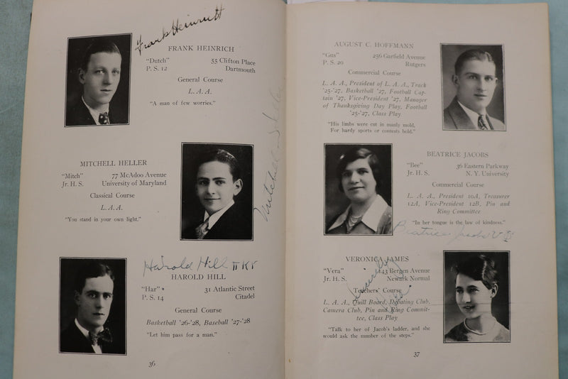 1929 JANUARY THE QUILL LINCOLN HIGH SCHOOL YEARBOOK - JERSEY CITY, NJ - YB 3584