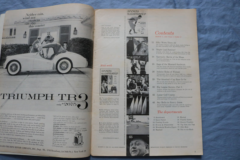 1958 MARCH 17 SPORTS ILLUSTRATED MAGAZINE - BIG LEAGUE SECRETS - ST 5505V