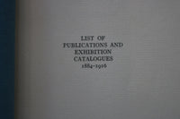 1917 LIST OF PUBLICATIONS AND EXHIBITION CATALOGUES 1884-1916 -SOFTCOVER- K 2235