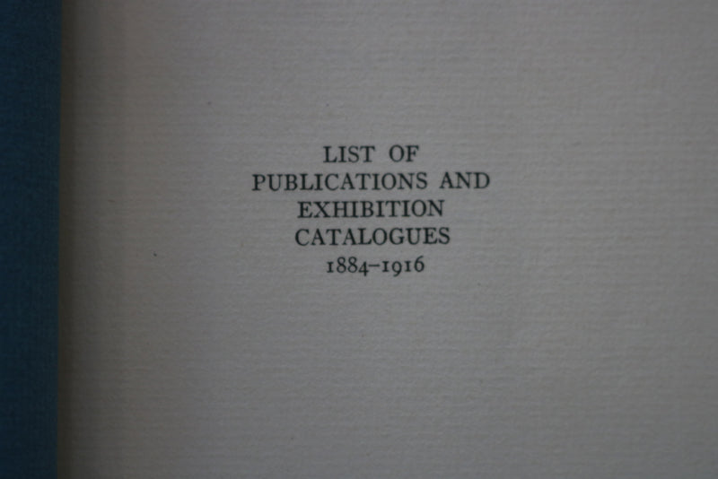 1917 LIST OF PUBLICATIONS AND EXHIBITION CATALOGUES 1884-1916 -SOFTCOVER- K 2235