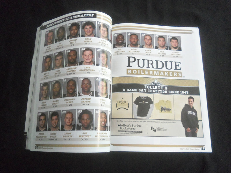 2006 OCTOBER 28 FOOTBALL PROGRAM - PERDUE UNIVERSITY VS PENN STATE UNIV- B 5534N