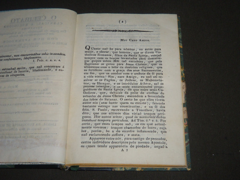 1830 O CELIBATO BY PADRE LUIS GONCALVES DOS SANTOS PORTUGUESE BOOK - KD 4053