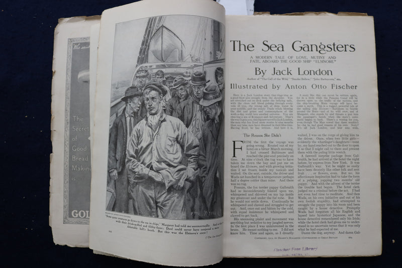 1913 NOVEMBER HEARST'S MAGAZINE - C.D. GIBSON COVER - JACK LONDON STORY - K 757