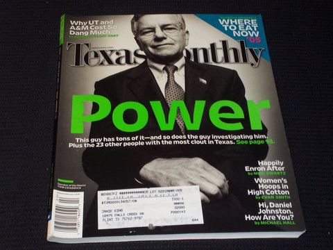 2005 FEBRUARY TEXAS MONTHLY MAGAZINE - TOM CRADDICK FRONT COVER - E 7526