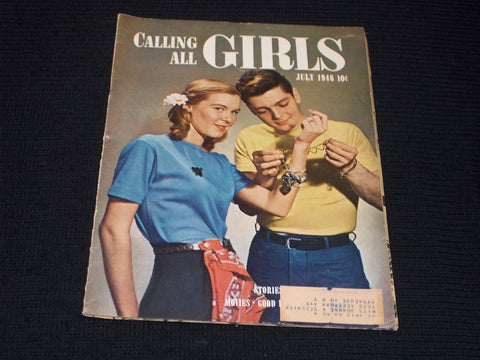 1946 JULY CALLING ALL GIRLS MAGAZINE - FASHION MOVIES FRONT COVER - E 15263
