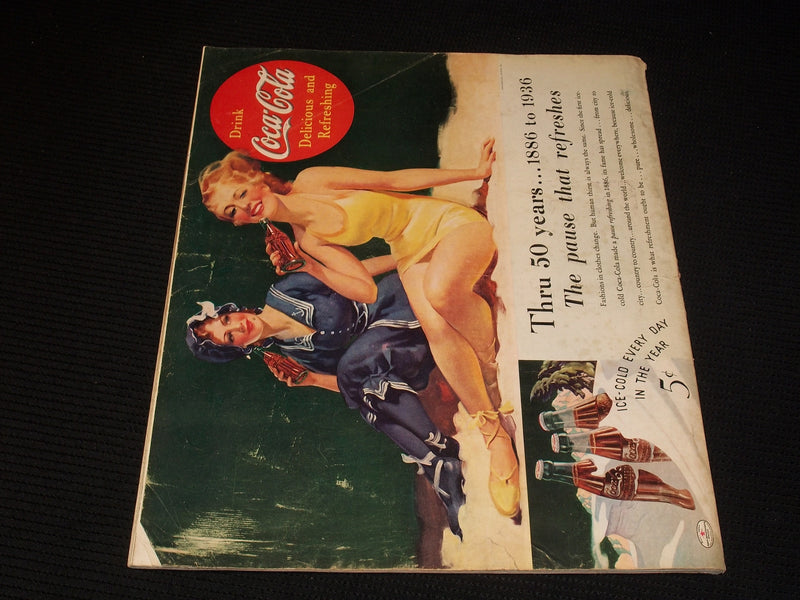 1936 JULY MCCALL'S MAGAZINE - NEYSA MCMEIN BEAUTIFUL FRONT COVER - E 1046