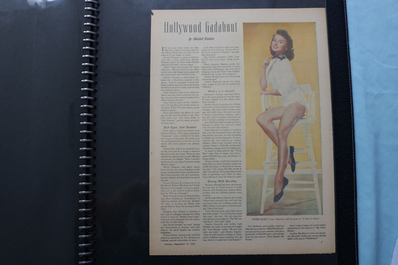 MOVIE STAR MAGAZINE PHOTOS SCRAPBOOK - JAYNE MANSFIELD - JEANETTE MACDONALD- #16