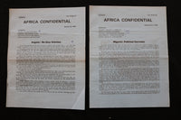 1974 AFRICA CONFIDENTIAL NEWSLETTER - LOT OF 20 - K 2410