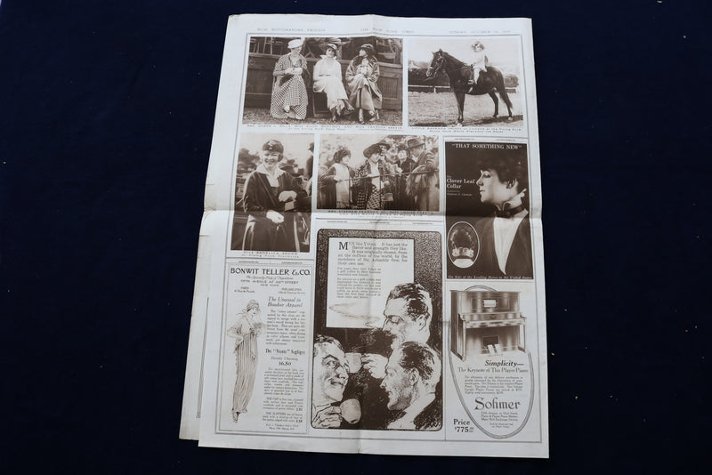 1914 OCTOBER 18 NEW YORK TIMES PICTURE SECTION - WORLD SERIES - NP 8880