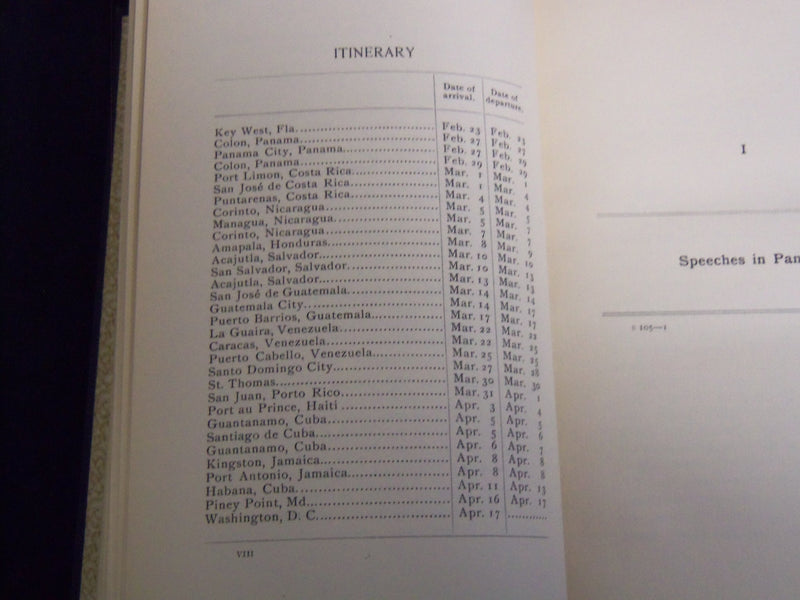 1913 SPEECHES OF PHILANDER CHASE KNOX CARIBBEAN VISIT VOLUME - KD 5523U