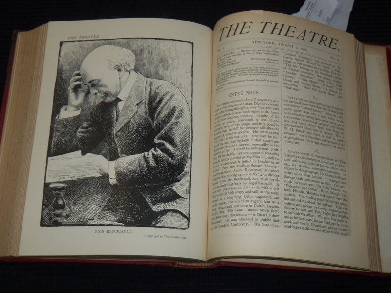 1886 MARCH-SEPTEMBER THE THEATRE ILLUSTRATED MAGAZINE BOUND VOLUME - KD 3806O
