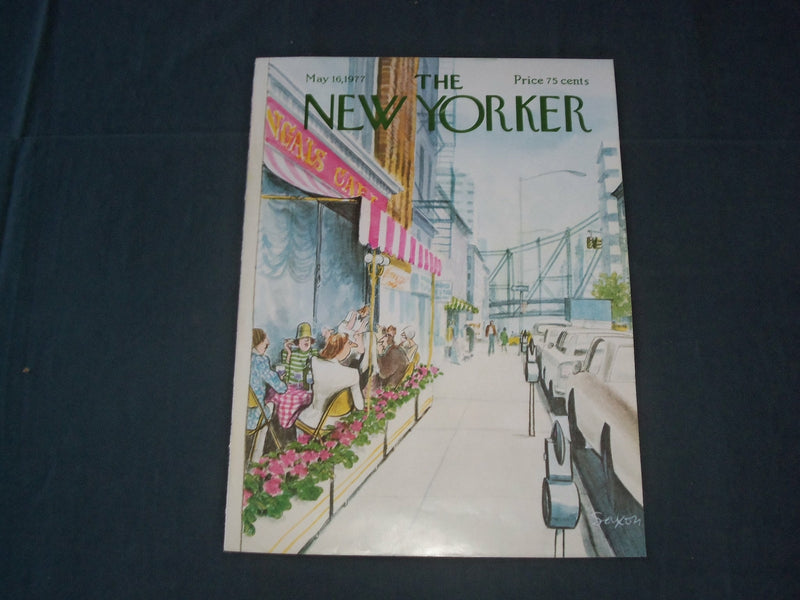1977 MAY 16 NEW YORKER MAGAZINE FRONT COVER ONLY - GREAT ART FOR FRAMING
