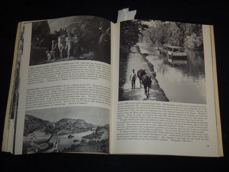 1961 THE NATIONAL PARK STORY IN PICTURES BOOK BY ISABELE F. STORY - J 8908