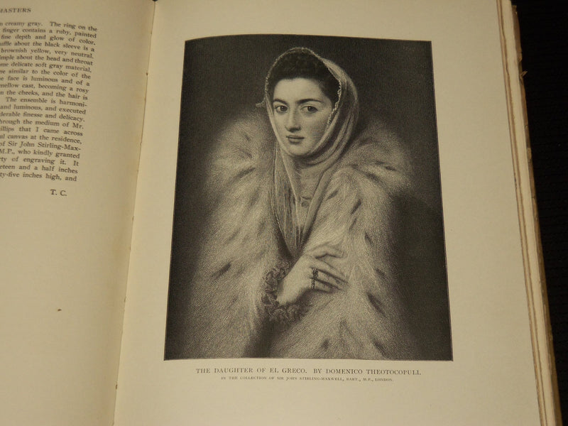 1907 OLD SPANISH MASTERS BOOK BY CAFFIN - ENGRAVED BY TIMOTHY COLE - KD 6132B