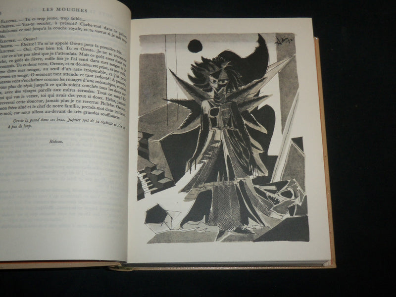1962 THEATRE HARDCOVER BOOK BY JEAN-PAUL SARTRE W/ SLIPCASE - FRENCH - KD 6741