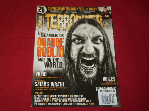 2013 FEBRUARY TERRORIZER MAGAZINE ISSUE NO. 232 - ORANGE GOBLIN - WARD- RC 293