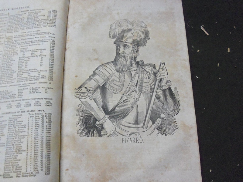 1838 THE FAMILY MAGAZINE OR MONTHLY ABSTRACT OF GENERAL KNOWLEDGE BOOK -KD 1870Q