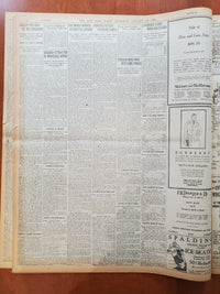 1921 JANUARY 27 NEW YORK TIMES - DR. MANNING ELECTED BISHOP OF NEW YORK- NT 8100
