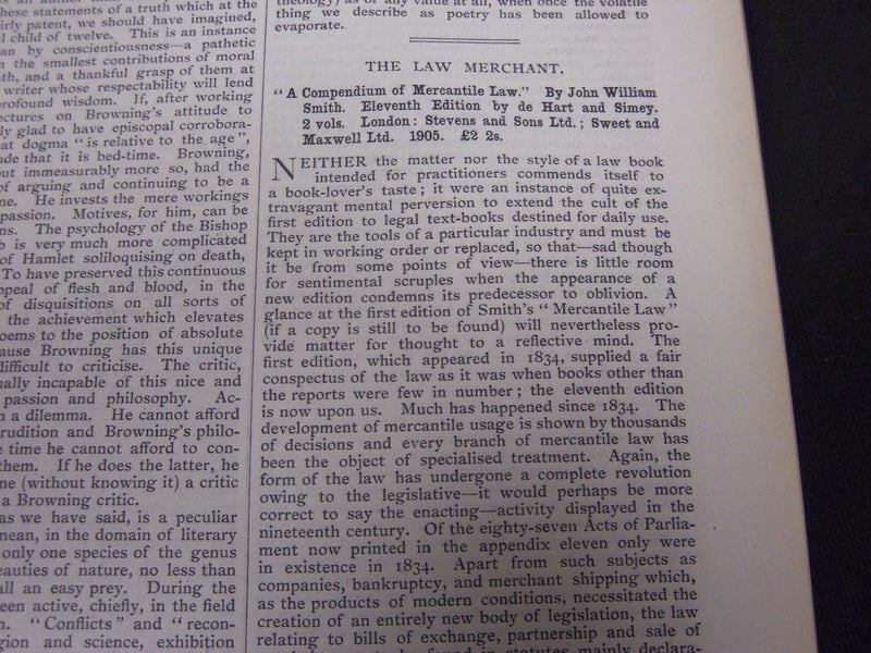 1906 SATURDAY REVIEW 2 BOUND VOLUMES - COMPLETE YR- PUBLISHED IN LONDON - R 1092