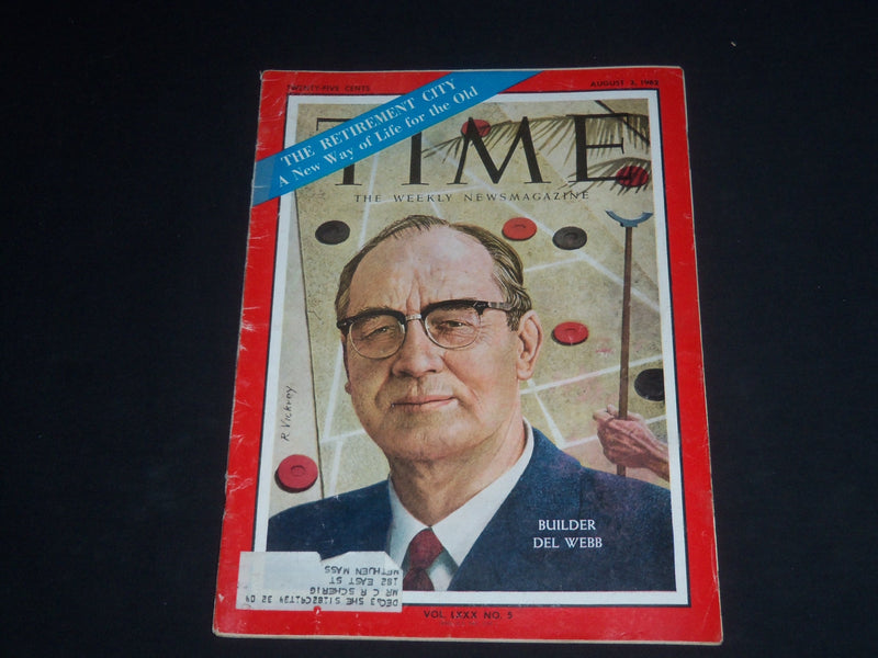 1962 AUGUST 3 TIME MAGAZINE - BUILDER DEL WEBB - T 1859