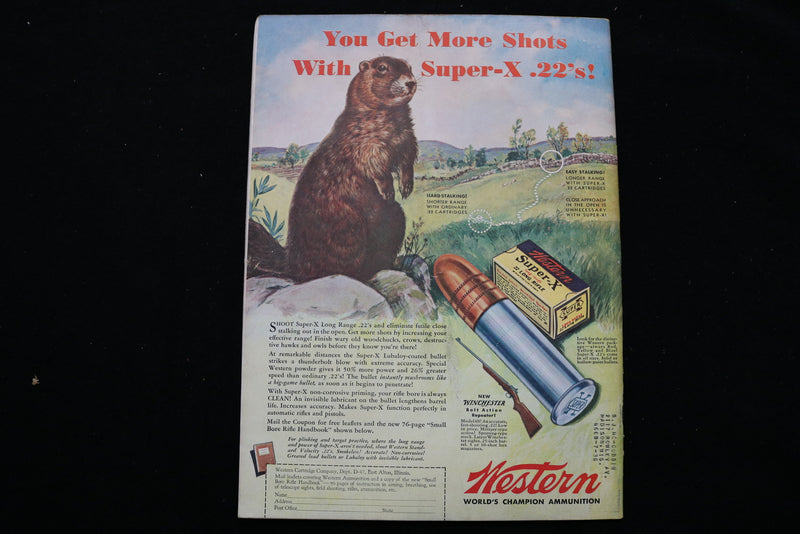 1936 APRIL HUNTING AND FISHING MAGAZINE - 1936 FISHING CONTEST COVER - B 177U