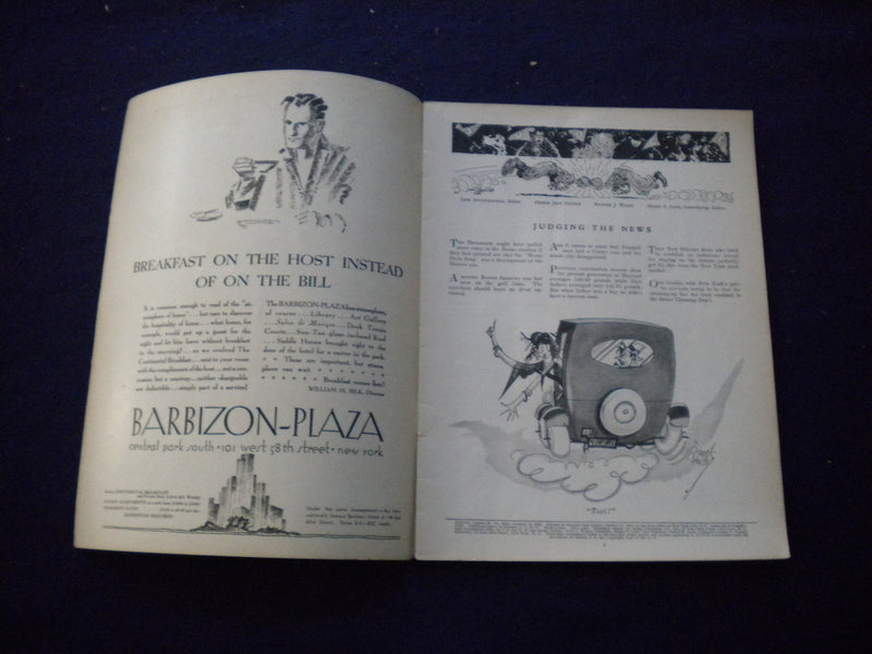 1930 OCTOBER 11 JUDGE MAGAZINE - THE GOAL RUSH - LENZ BRIDGE CONTEST - B 438K