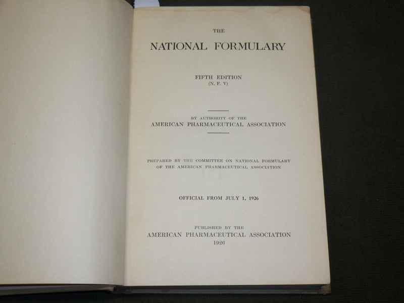 1926-1946 THE NATIONAL FORMULARY BOUND VOLUME LOT OF 4 - KD 5676A