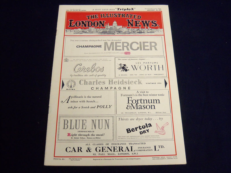 1961 JANUARY 26 ILLUSTRATED LONDON NEWS MAGAZINE - JAIPUR INDIA - E 8080