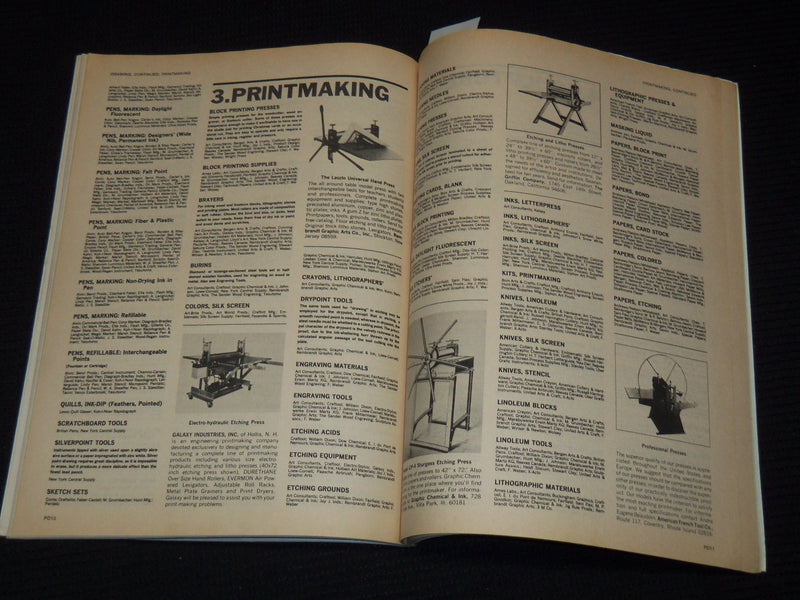 1974 AUGUST AMERICAN ARTIST MAGAZINE - PRODUCT DIRECTORY - SP 3136A