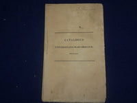 1821 CATALOGUS UNIVERSITATIS HARVARDINAE - J 4720