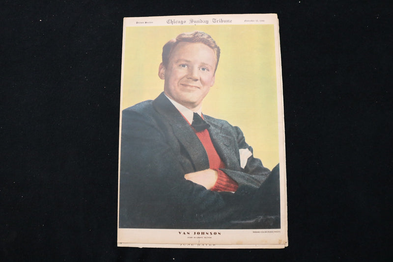 1946 NOVEMBER 10 CHICAGO SUNDAY TRIBUNE MAGAZINE - VAN JOHNSON COVER - E 26238
