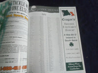1998 NOVEMBER 21 FOOTBALL PROGRAM - UNIVERSITY OF NOTRE DAME VS LSU - SP 1213K