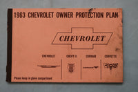 1963 CHEVROLET OWNER PROTECTION PLAN BOOKLET - SOFTCOVER - K 2577