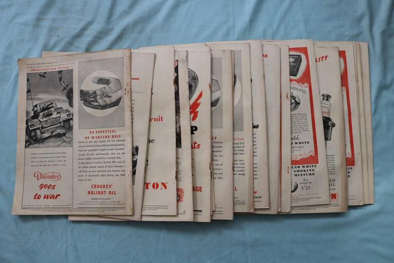 1943 PUNCH MAGAZINE - LOT OF 25 - O 3971