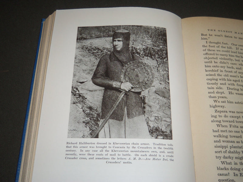 1935 SEVEN LEAGUE BOOTS BY RICHARD HALLIBURTON HARDCOVER BOOK - KD 4462
