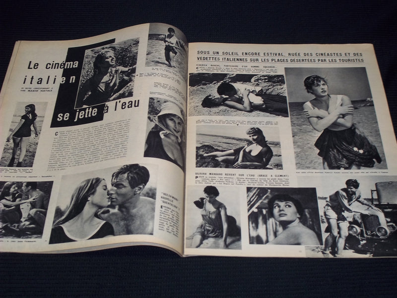 1957 OCTOBER 31 CINEMONDE MAGAZINE - MARIA SCHELL & YUL BRYNNER COVER - E 24848