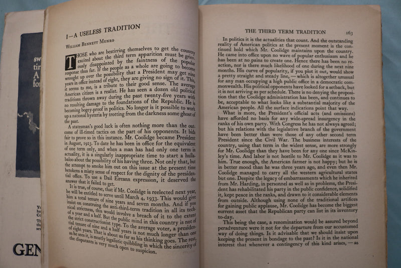 1927 AUGUST THE FORUM MAGAZINE - THIRD TERM TRADITION - K 3281
